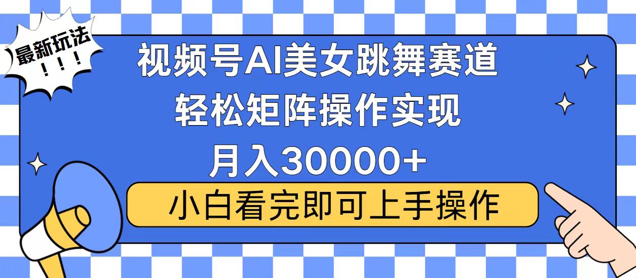 视频号蓝海赛道玩法，当天起号，拉爆流量收益，小白也能轻松月入30000+-非凡网-资源网-最新项目分享平台