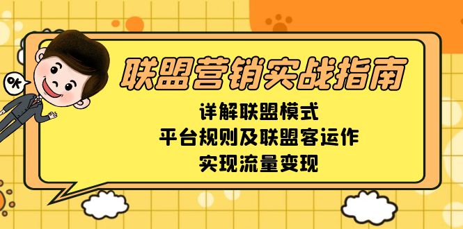 联盟营销实战指南，详解联盟模式、平台规则及联盟客运作，实现流量变现-非凡网-资源网-最新项目分享平台