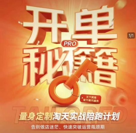 淘宝开单秘籍PRO，量身定制淘天实战陪跑计划，告别做店迷茫、快速突破运营瓶颈期-非凡网-资源网-最新项目分享平台