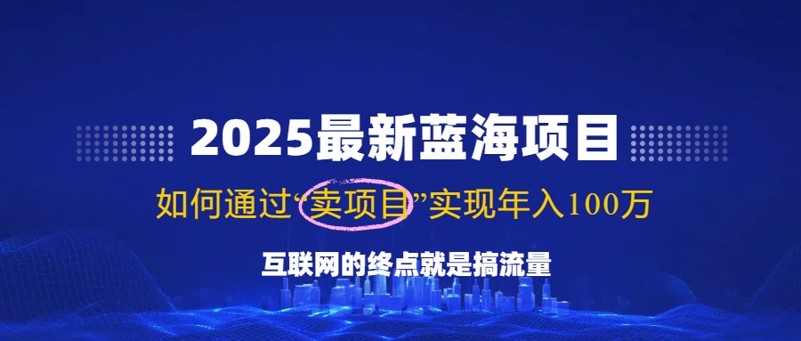 2025最新蓝海项目，零门槛轻松复制，月入10万+，新手也能操作！-非凡网-资源网-最新项目分享平台