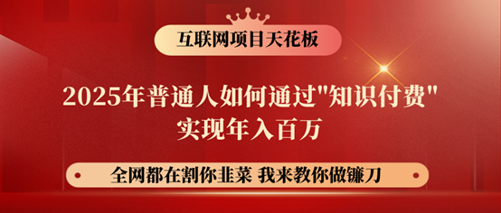 镰刀训练营超级IP合伙人，25年普通人如何通过“知识付费”年入百万！-非凡网-资源网-最新项目分享平台