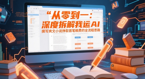 从零到一：深度拆解我运用AI撰写爽文小说挣取首笔稿费的全流程思路-非凡网-资源网-最新项目分享平台