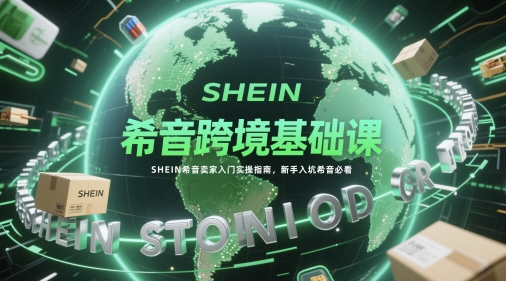 希音跨境基础课，SHEIN希音卖家入门实操指南，新手入坑希音必看-非凡网-资源网-最新项目分享平台