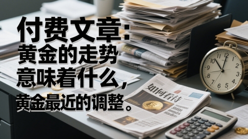 付费文章：黄金的走势意味着什么，如何看待黄金最近的调整-非凡网-资源网-最新项目分享平台