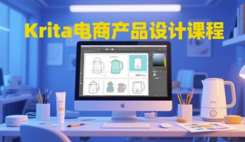 Krita电商产品设计课程，掌握从工具使用到创意落地的全链路设计能力-非凡网-资源网-最新项目分享平台