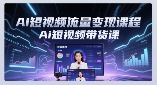 Ai短视频流量变现课程，Ai短视频带货课-非凡网-资源网-最新项目分享平台