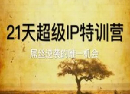 21天超级IP特训营，屌丝逆袭的唯一机会-非凡网-资源网-最新项目分享平台