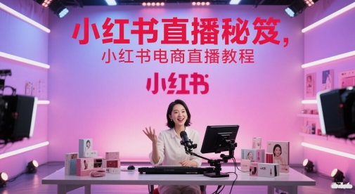 小红书直播秘笈，小红书电商直播教程-非凡网-资源网-最新项目分享平台