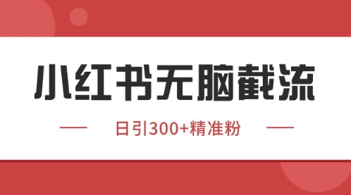 小红书只要你有同行就能获客，独家野路子获客玩法，暴力截流【揭秘】-非凡网-资源网-最新项目分享平台