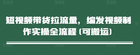 短视频带货拉流量，编发视频制作实操全流程(可搬运)-非凡网-资源网-最新项目分享平台
