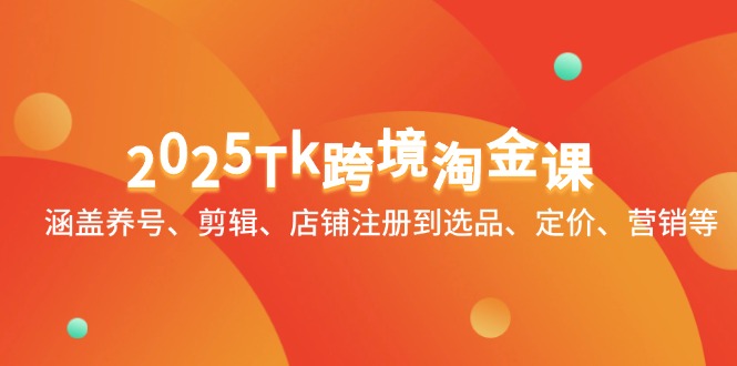 2025Tk跨境淘金课：涵盖养号、剪辑、店铺注册到选品、定价、营销等-非凡网-资源网-最新项目分享平台