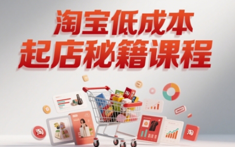 淘宝低成本起店系统课，助你快速起店，实现弯道超车-非凡网-资源网-最新项目分享平台
