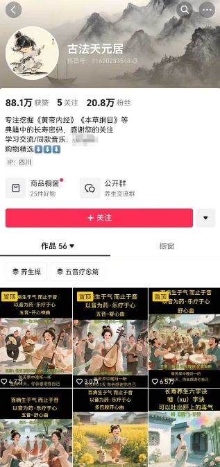 古法五音养生教程，五音疗愈的视频的制作方法，2-4小时就能学会，作者10天涨粉10W-非凡网-资源网-最新项目分享平台