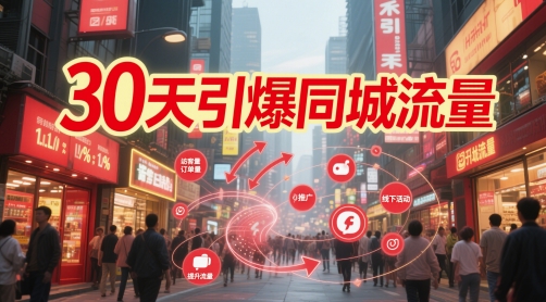 30天引爆同城流量：团购篇 认知篇 流量篇 来客篇 达人篇 老板人设IP篇 投流篇-非凡网-资源网-最新项目分享平台