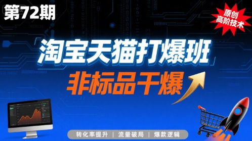 淘宝天猫打爆班原创高阶技术第72期，非标品干爆-非凡网-资源网-最新项目分享网站