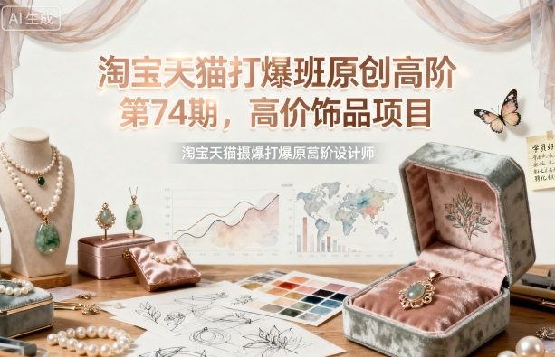 淘宝天猫打爆班原创高阶第74期，高价饰品项目-非凡网-资源网-最新项目分享网站