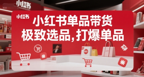小红书单品带货，极致选品，打爆单品-非凡网-资源网-最新项目分享网站