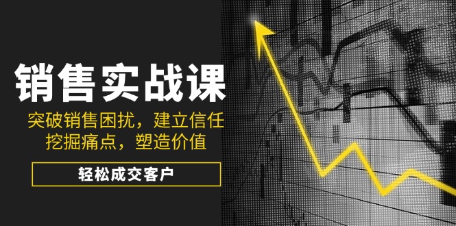 销售实战课，突破销售困扰，建立信任，挖掘痛点，塑造价值，轻松成交客户-非凡网-资源网-最新项目分享网站