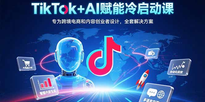 TikTok+AI赋能冷启动课：专为跨境电商和内容创业者设计，全套解决方案-非凡网-资源网-最新项目分享网站
