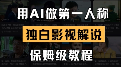 用AI做第一人称独白影视解说，手把手教学，保姆级教程-非凡网-资源网-最新项目分享网站