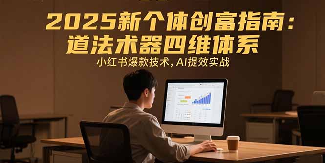 2025新个体创富指南：道法术器四维体系，小红书爆款技术，AI提效实战-非凡网-资源网-最新项目分享网站