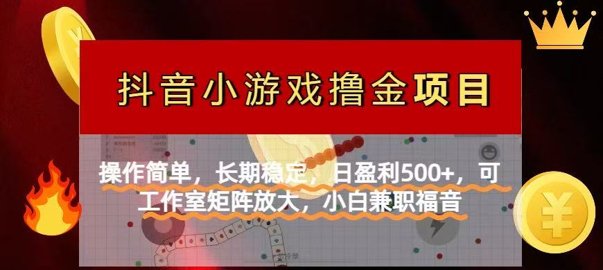 【抖音小游戏发行人计划项目】操作简单，长期稳定，日盈利500+，可工作…-非凡网-资源网-最新项目分享网站