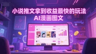 小说推文拿到收益最快的玩法，AI漫画图文-非凡网-资源网-最新项目分享网站