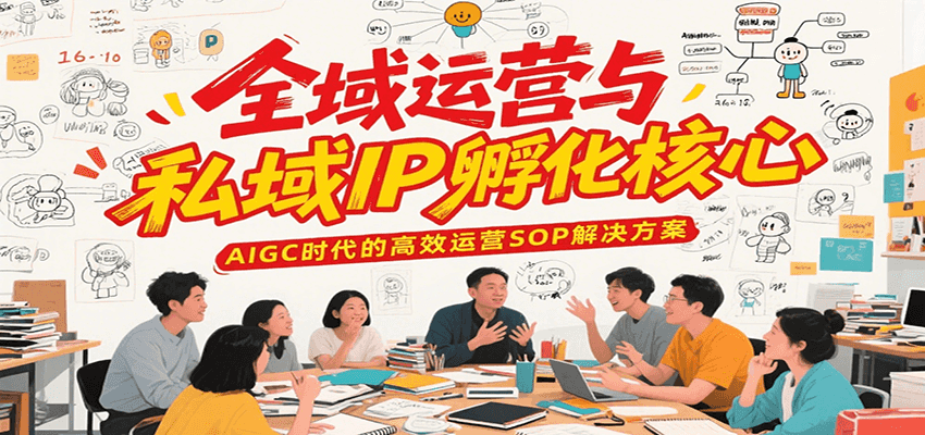 全域运营与私域IP孵化核心，AIGC时代的高效运营SOP解决方案-非凡网-资源网-最新项目分享网站