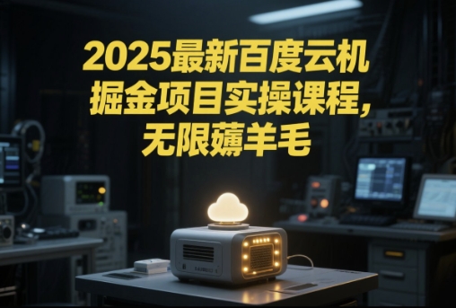 2025最新百度云机掘金项目实操课程单窗口保底5-10元月收益单窗口150+【揭秘】-非凡网-资源网-最新项目分享网站