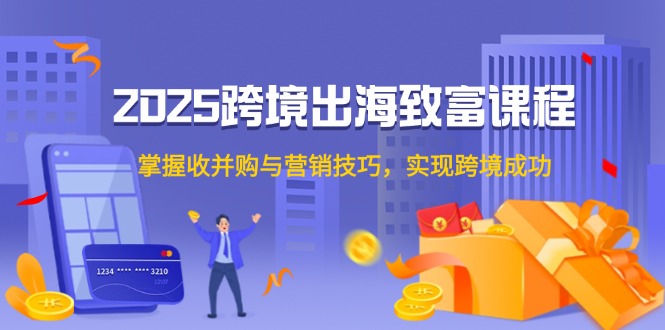 2025跨境出海致富课程，掌握收并购与营销技巧，实现跨境成功-非凡网-资源网-最新项目分享网站