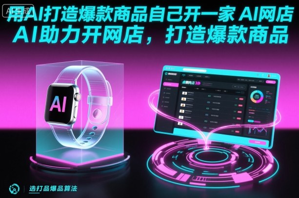 用AI打造爆款商品自己开一家AI网店，AI助力开网店，打造爆款商品-非凡网-资源网-最新项目分享网站