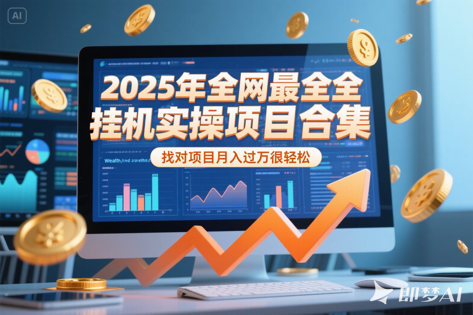 2025年挂机实操项目实操演练，挂机类型，AI直播类型，轻资产创业类型…-非凡网-资源网-最新项目分享网站