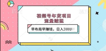 视频号年货项目，流量贼猛，早布局早挣钱，日入上k【揭秘】-非凡网-资源网-最新项目分享网站