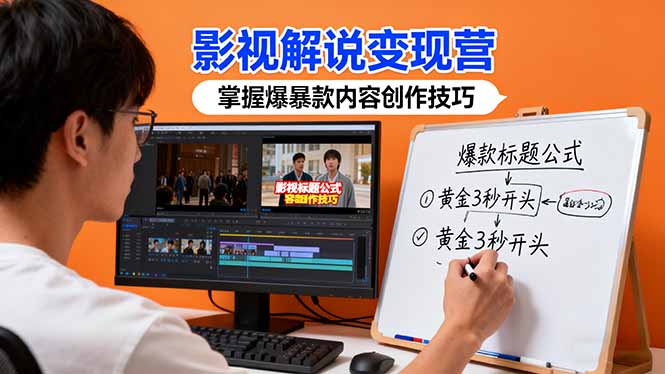 影视解说变现营：通过30+实战案例爆款内容创作技巧，掌握影视解说盈利密码-非凡网-资源网-最新项目分享网站