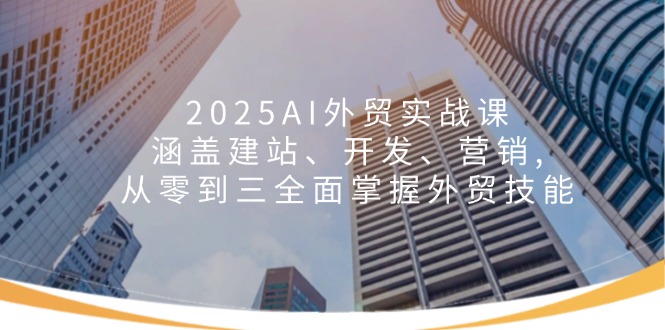 2025AI外贸实战课：涵盖建站、开发、营销, 从零到三全面掌握外贸技能-非凡网-资源网-最新项目分享网站