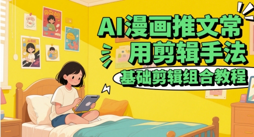 AI漫画推文常用剪辑手法，基础剪辑组合教程-非凡网-资源网-最新项目分享网站