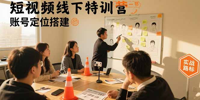 短视频线下特训营：账号定位搭建/口播号拍摄剪辑/直播间流量入口/变现实战-非凡网-资源网-最新项目分享网站