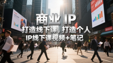 商业IP打造线下课，打造个人 IP线下课视频+笔记-非凡网-资源网-最新项目分享网站
