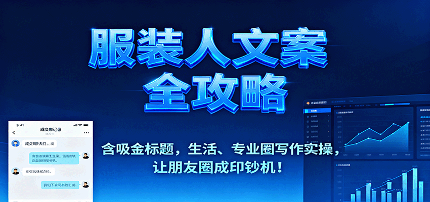 服装人文案全攻略，含吸金标题，生活、专业圈写作实操，让朋友圈成印钞机！-非凡网-资源网-最新项目分享网站