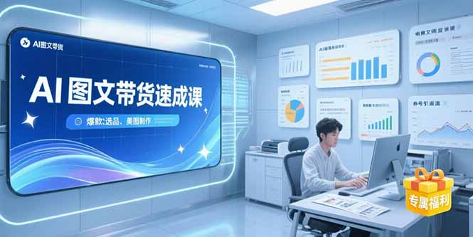 AI图文带货速成课，养号引流秘籍，爆款选品策略，美图制作全流程-非凡网-资源网-最新项目分享网站