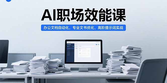 AI职场效能课，办公文档自动化，专业文书优化，高阶提示词实战-非凡网-资源网-最新项目分享网站