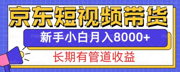 京东短视频带货新玩法，长期管道收益，新手也能月入8000+-非凡网-资源网-最新项目分享网站