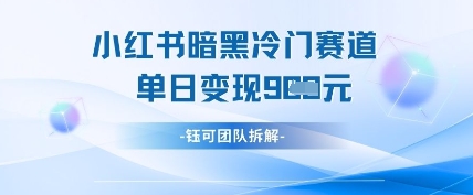 小红书冷门-非凡网-资源网-最新项目分享网站