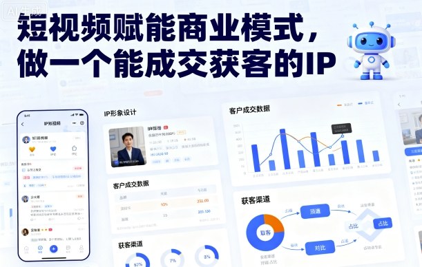 短视频赋能商业模式，做一个能成交获客的IP-非凡网-资源网-最新项目分享网站