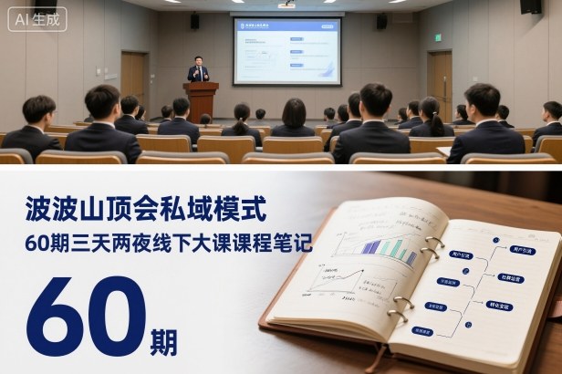 波波山顶会私域模式60期三天两夜线下大课课程笔记(文档)-非凡网-资源网-最新项目分享网站