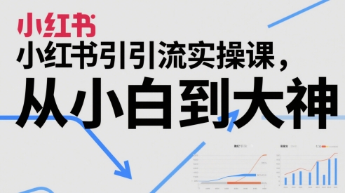 小红书引流实操课，从小白到大神-非凡网-资源网-最新项目分享网站