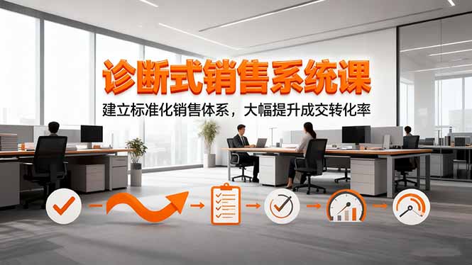 诊断式销售系统课，建立标准化销售体系，大幅提升成交转化率-非凡网-资源网-最新项目分享网站