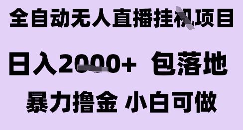 最新全自动抖音无人直播挂G项目，日入2k+ 包落地暴力撸金，小白可做【揭秘】-非凡网-资源网-最新项目分享网站