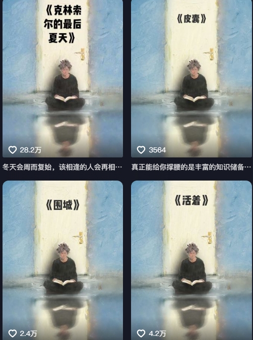 AI制作爆款书单，抖音42粉丝博主书单号制作拆解，单条视频28W赞-非凡网-资源网-最新项目分享网站