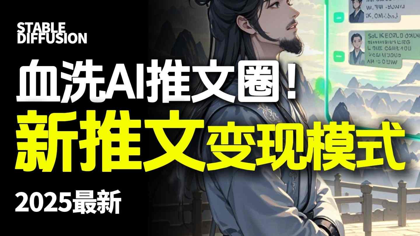 最新AI动态电影漫画小说推文，全流程实操教学，小白也能月入1W+-非凡网-资源网-最新项目分享网站